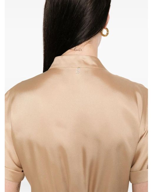 Liu Jo Natural Satin Jumpsuit