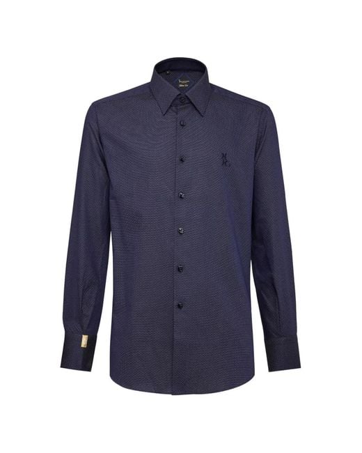 Billionaire Blue Chemise À Manches Longues for men