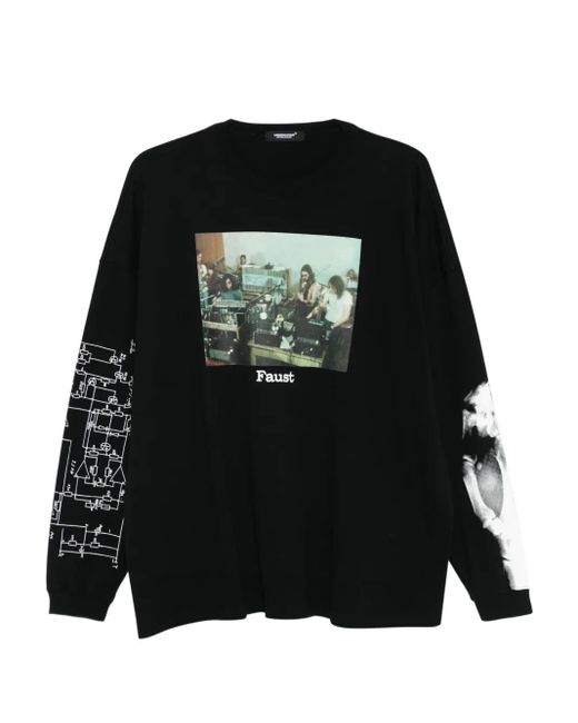 Camiseta con estampado gráfico Undercover de hombre de color Black