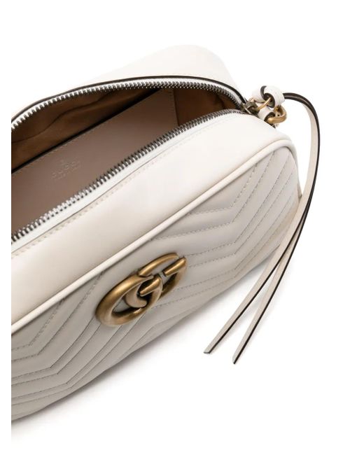 Gucci Gg Marmont Kleine Schoudertas in het White
