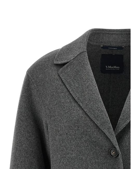 Max Mara Black Smmelfi Button Single-Breasted Blazer
