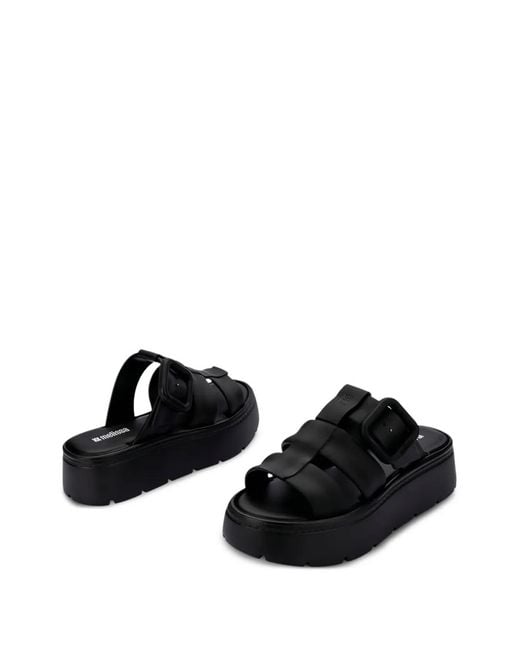 Melissa Black Pump Platform Sandals