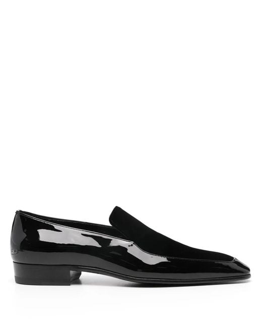 Saint Laurent Black 'Gabriel' Loafers Shoes for men