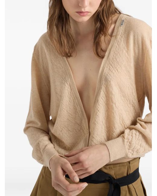 Prada Kasjmier Vest in het Natural