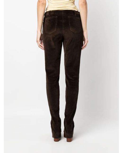 Dolce & Gabbana Black Bell-bottom Corduroy Pants