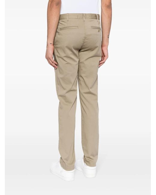 Lacoste Natural Logo-Patch Slim-Fit Trousers for men