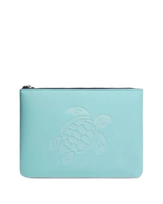 Vilebrequin Blue Turtle Zip Clutch