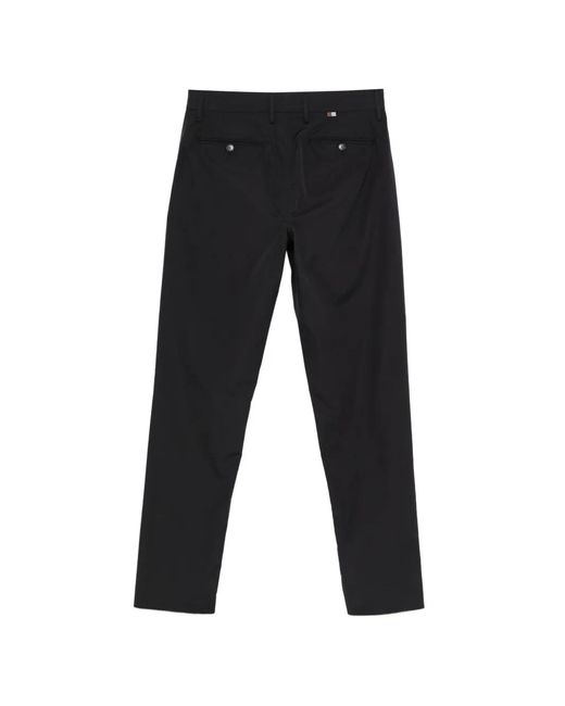 Canali Black Buttoned Trousers for men