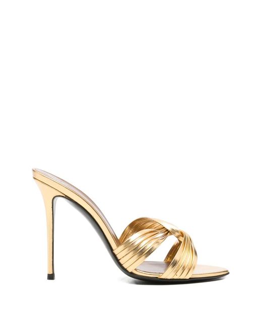 Giuseppe Zanotti Metallic Knotted Strap Sandals