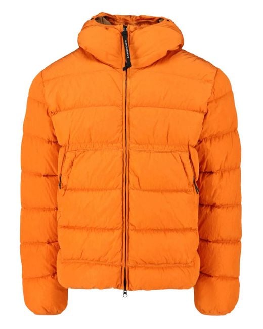 Doudoune À Capuche C P Company pour homme en coloris Orange