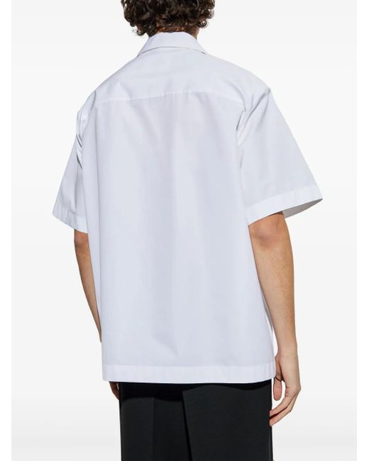 メンズ Jil Sander オーガニックコットン シャツ White