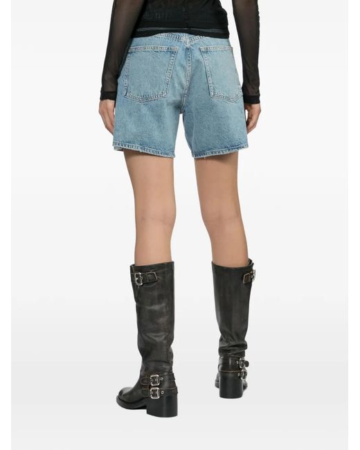 Rag & Bone Blue Kaia Denim Shorts