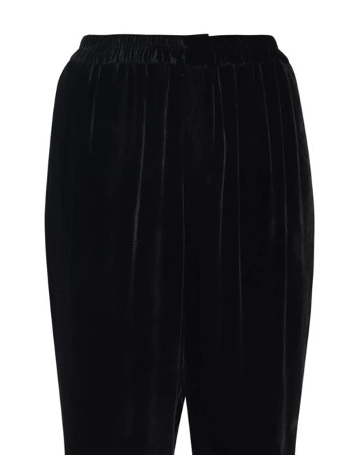 Biyan Black Fin Velvet Trousers