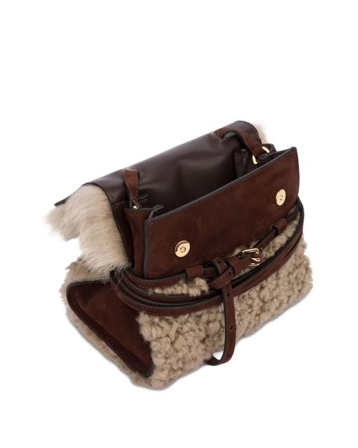 Moschino Natural Shearling Tote Bag