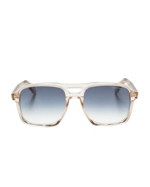 Cutler & Gross Blue 1394 Square-Frame Sunglasses