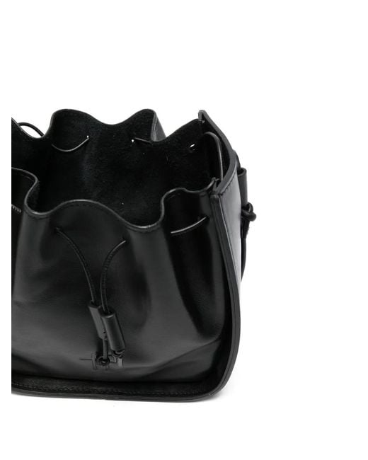 Forte_forte Black Drawstring Crossbody Bag
