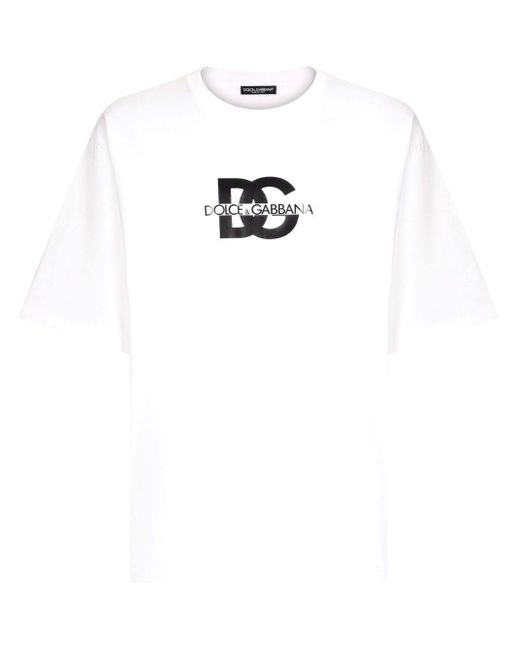 Dolce & Gabbana T-shirt Met Logoprint in het White voor heren