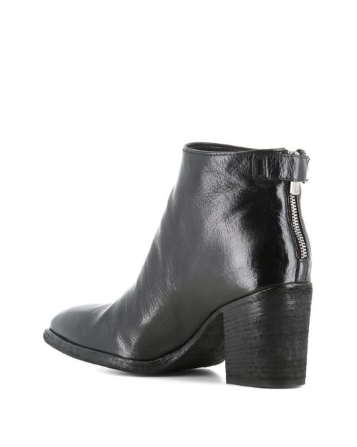 Officine Creative Black Zip-Fastening Block-Heel Boots