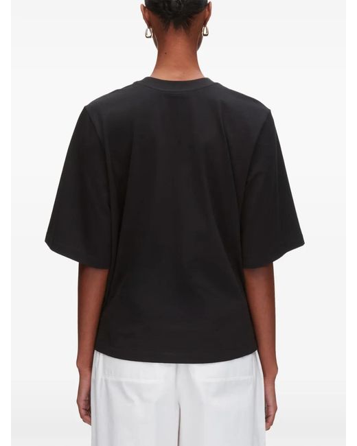 3.1 Phillip Lim Black Appliqué T-Shirt