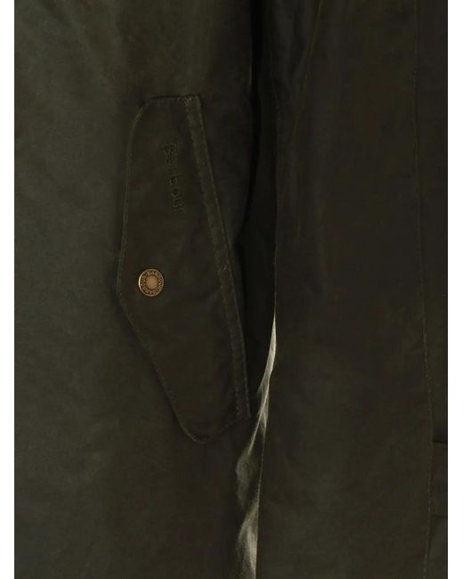 Baracuta Black X Barbour Corduroy-Collar Coat for men