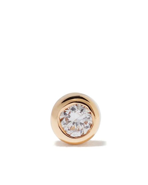 Maria Black Metallic 14Kt Big Dot Diamond Stud