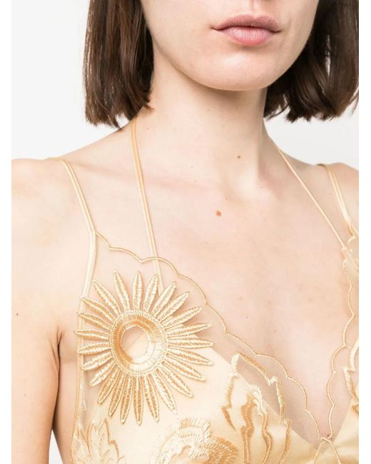 Alberta Ferretti Natural Top