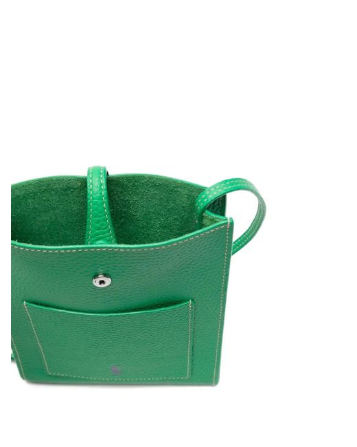 Polo Ralph Lauren Green Polo Play Leather Tote Bag