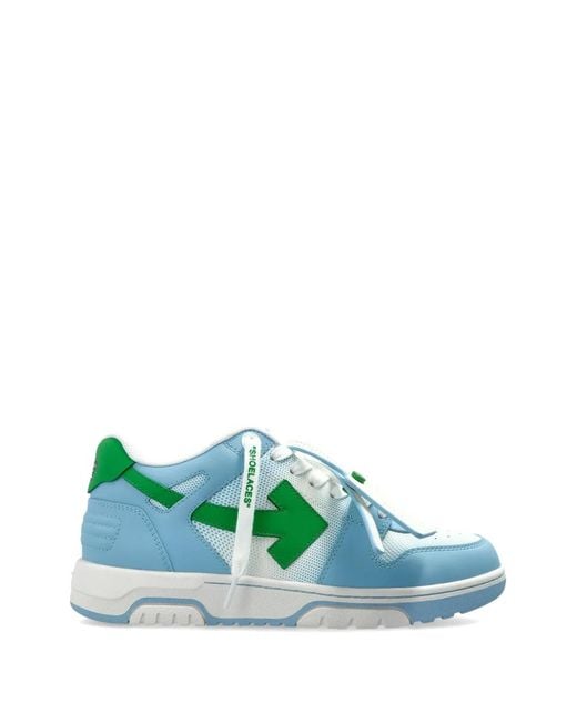 Off-White c/o Virgil Abloh Green Out Of Office Arrow-Motif Sneakers