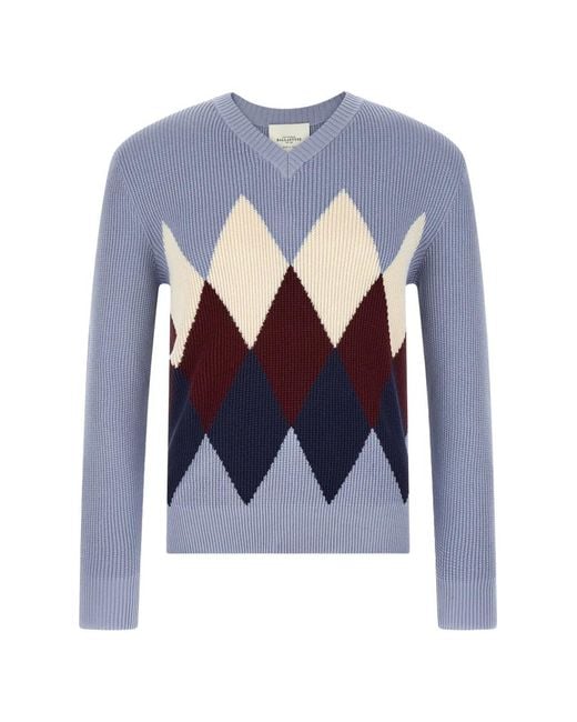 Pull À Col V Ballantyne pour homme en coloris Blue