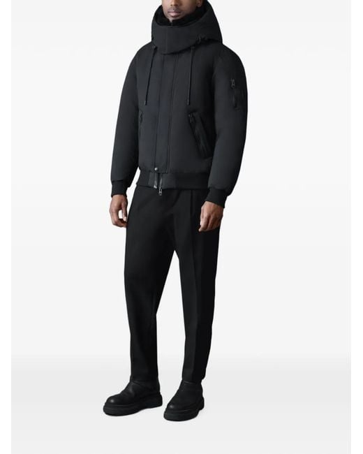 Mackage Black Iker Quilted-Back Jacket for men