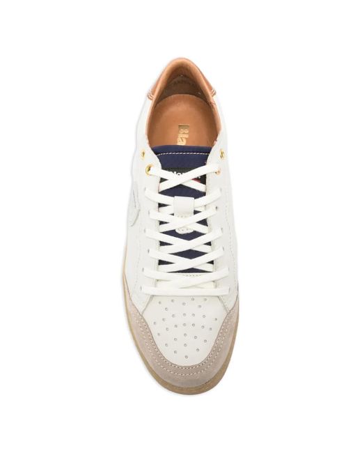Blauer White Murray 21 Leather Sneakers for men