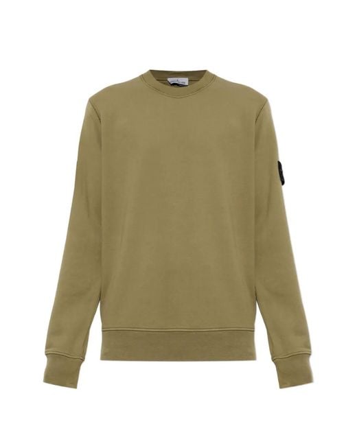 Stone Island Pullover Mit Logo-Patch in Green für Herren