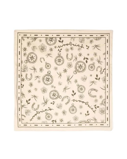 Woolrich Natural Roadtrip Bandana Scarf for men