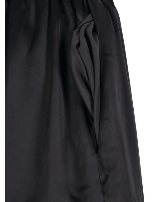 Frankie Shop Black Delny Satin Cargo Pants