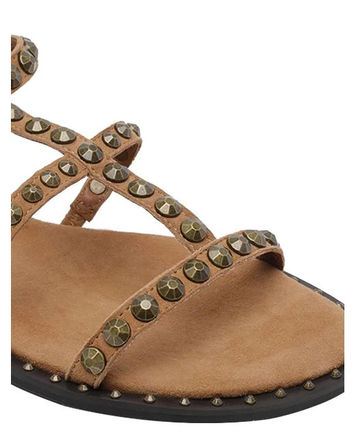 Ash Natural Precious Stud-Embellished Sandals