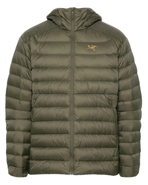 Arc'teryx Green Cerium Hooded Puffer Jacket for men