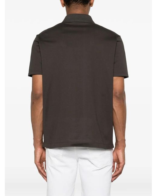 Paul & Shark Gray Logo-Detail Polo Shirt for men