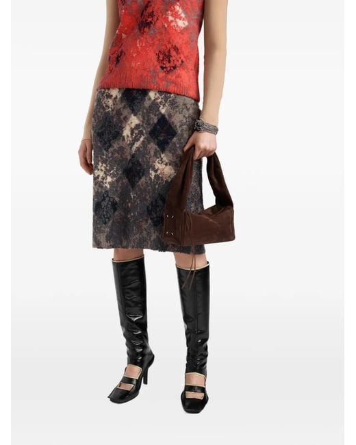 Maison Margiela Brown Small Box Bag East West Tote Bag