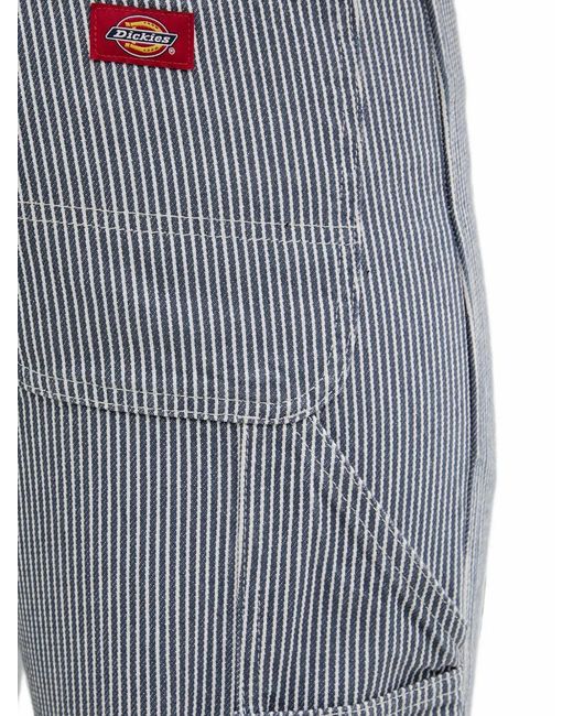 Dickies Gray Hickory Striped Carpenter Trousers for men