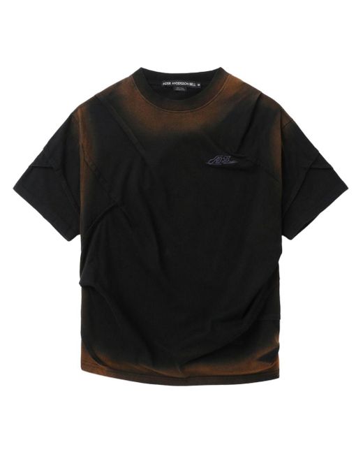 ANDERSSON BELL Mardro Gradient T-Shirt im Layering-Look in Black für Herren