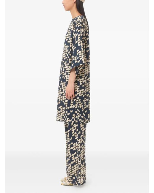 Valentino Garavani Blue Opticool Mini Dress