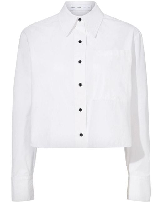 Proenza Schouler White Alma Button-up Cotton Shirt