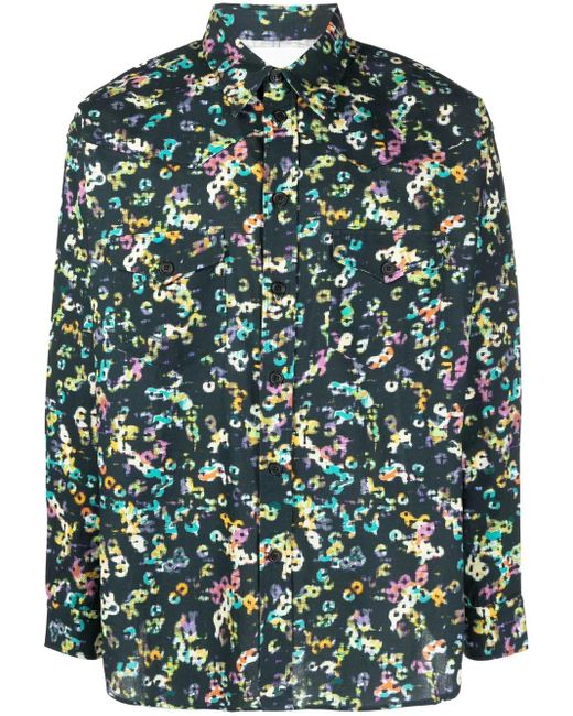 Isabel Marant Green Badis Shirt for men