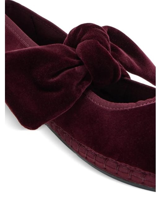 Flabelus Red Lyra Bow Espadrilles