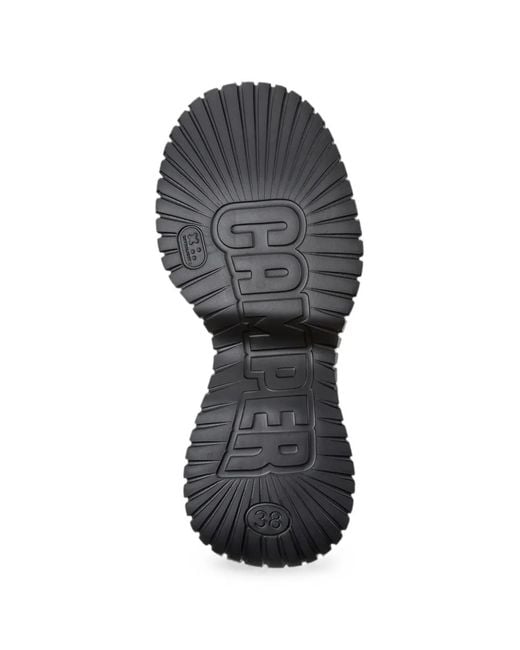 Camper Black Pix Bcn Platform Derby Shoes