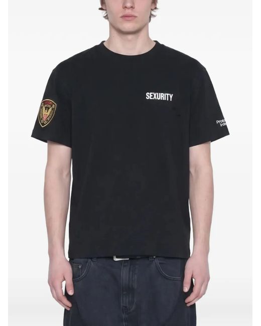 Protocol Index T-Shirt Met Patch in het Black voor heren