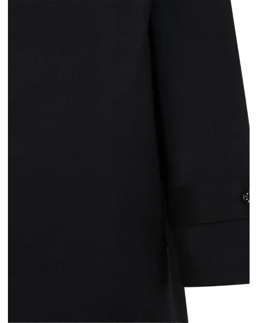 C P Company Black X Goggle Coat for men