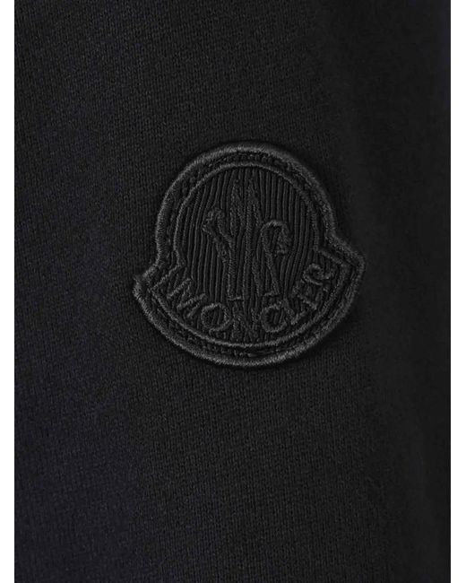 Moncler Black Cotton Hoodie
