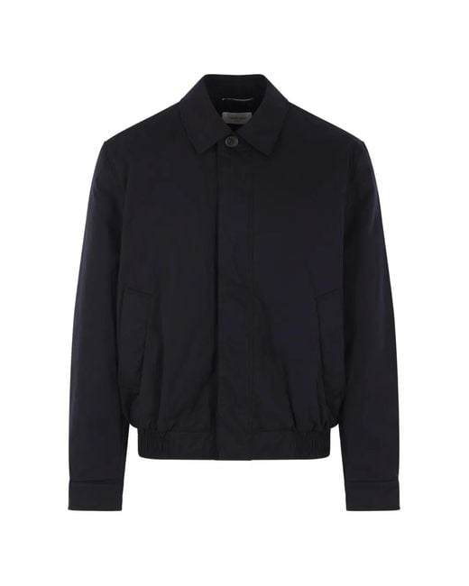 Saint Laurent Blue Cotton Shirt Jacket for men