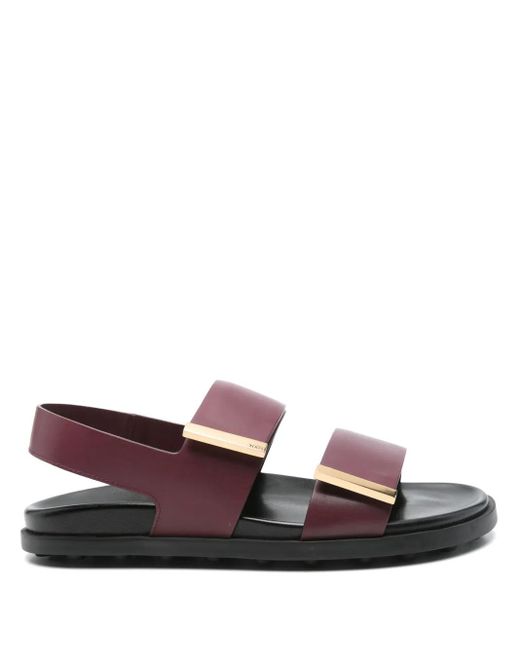 Tod's レザー サンダル Brown